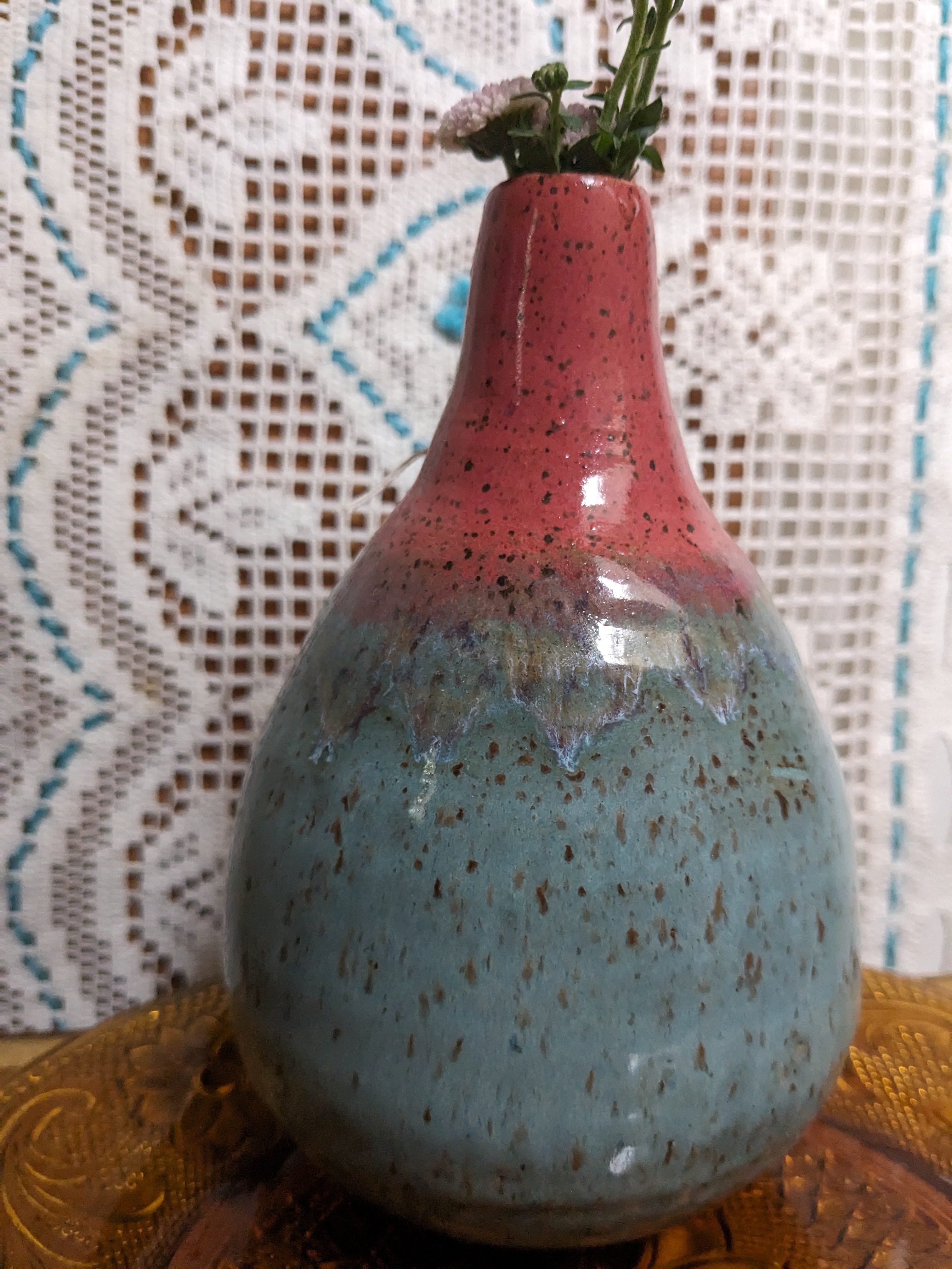 sunset teardrop vase